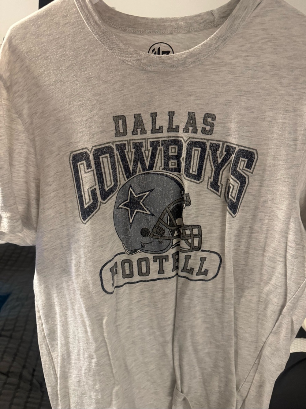 47 Brand Dallas Cowboys Light Gray Graphic Tee